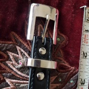 THIN BLACK BELT ABOUT 3 FEET LONG